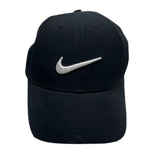 Nike cap in classic black with white swoosh.
